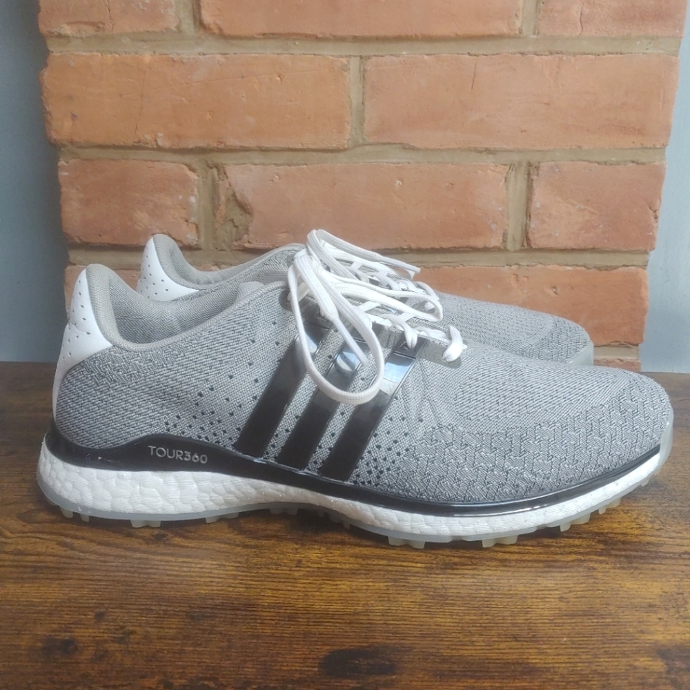 adidas Tour360 XT-SL Textile Mens Spikeless Golf Shoes In Grey Size 11 US